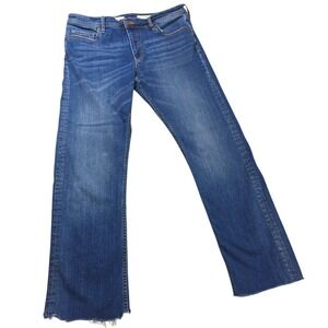 Pilcro and the Letterpress Slim‎ Straight Jeans Raw Hem Women's Size 31
